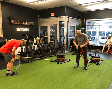 old man training at CrossFit ByTown